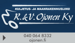 Kuljetus- ja Maanrakennusliike R. ja V. Ojonen Ky logo